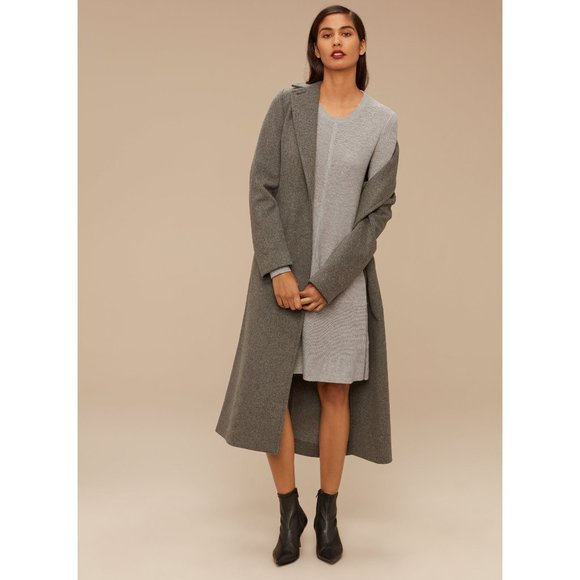 Aritzia Dresses & Skirts - Aritzia BABATON Gray Maloney Sweater Dress sz M Women's